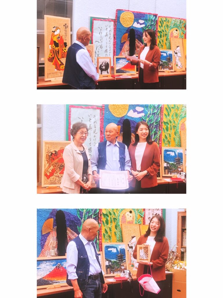 重さん、理事長、受賞者の佐藤さん